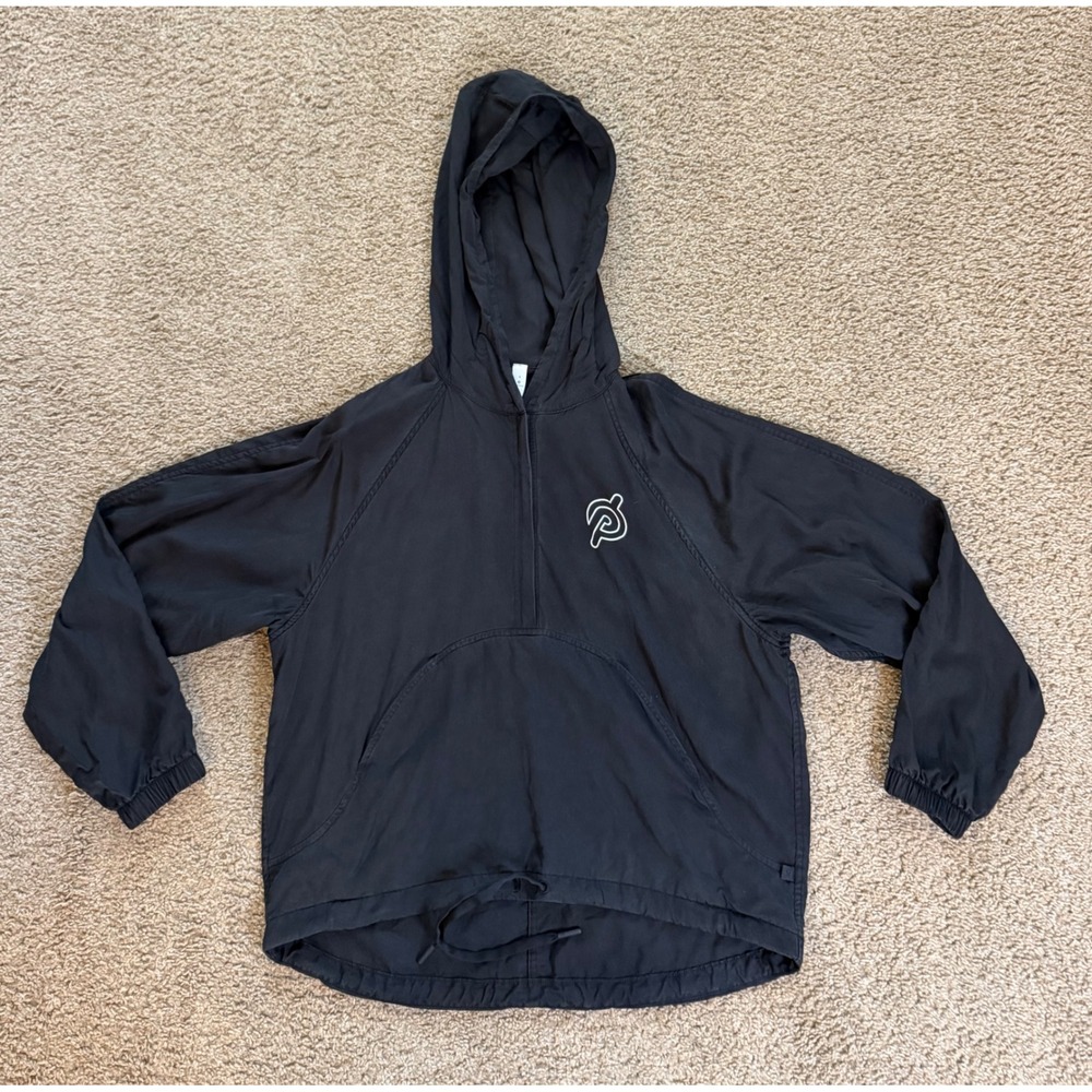 Lululemon x Peloton Black Tencel Half Zip Pullover Hoodie Jacket Size 4
